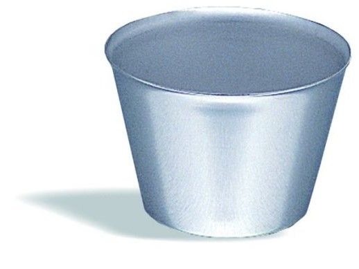 Stampo per flan in acciaio inox diametro 80 mm x H 55 mm