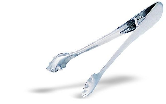 Pinza ghiaccio in acciaio inox L 185 mm