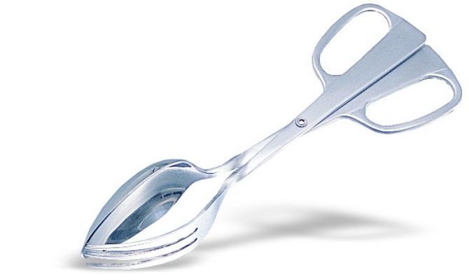 Pinza da insalata in acciaio inox L 265 mm