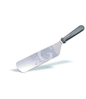 Spatola forata acciaio inox con lama L 230 mm x H 75 mm