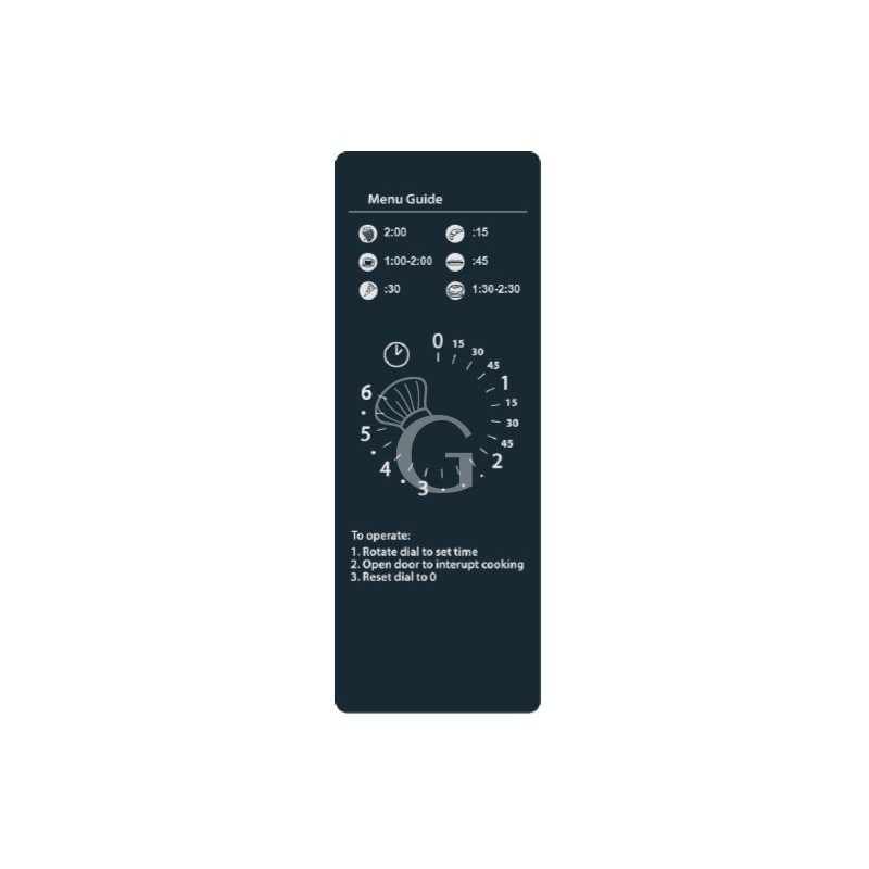 Forno a microonde semi professionale, comandi manuali - 1100 W