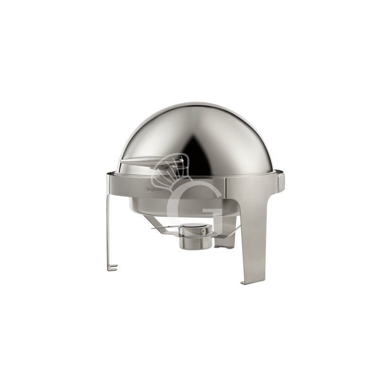 Chafing Dish rotondo in inox con fornelletto diametro 515 mm x H 485 mm