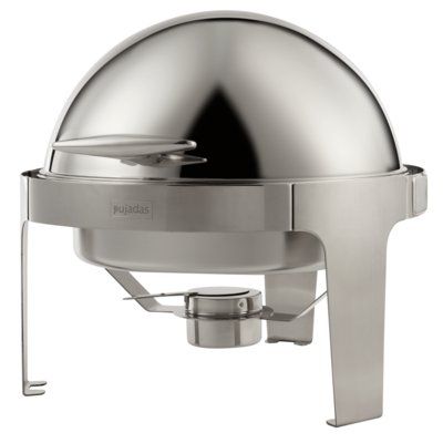 Chafing Dish rotondo in inox con fornelletto diametro 515 mm x H 485 mm