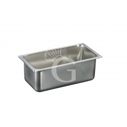 Bacinella gelateria in inox - capacità 5 litri