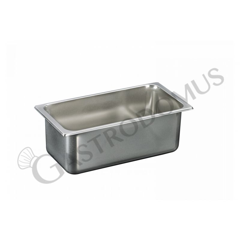 Bacinella gelateria in inox - capacità 7,7 lt e lunghezza 330 mm Bacinella gelateria in inox - capacità 7,7 lt e lunghezza 330 mm