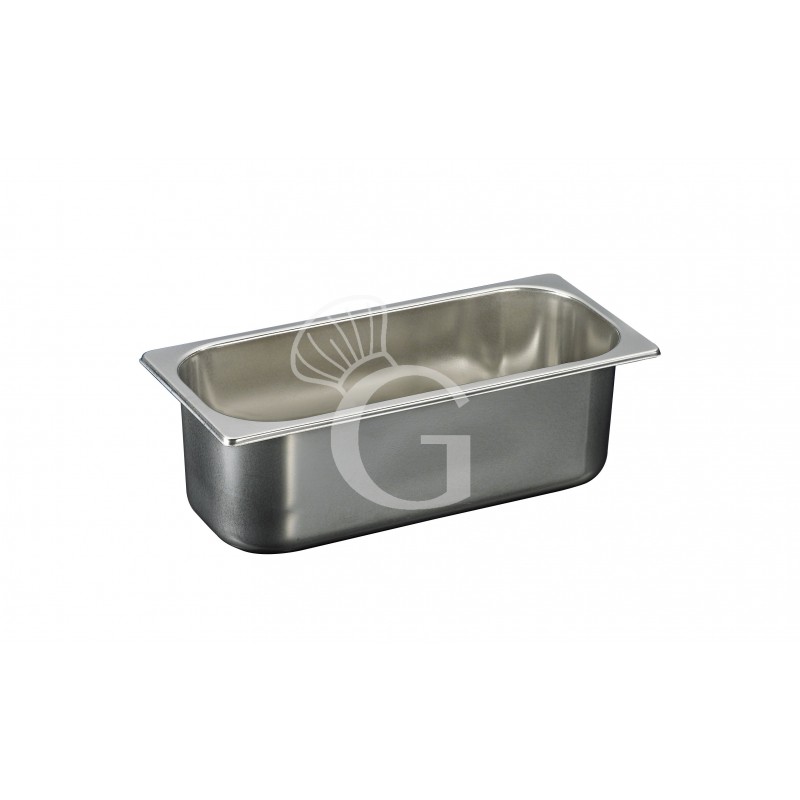 Bacinella gelateria in inox - capacità 5 litri e lunghezza 360 mm