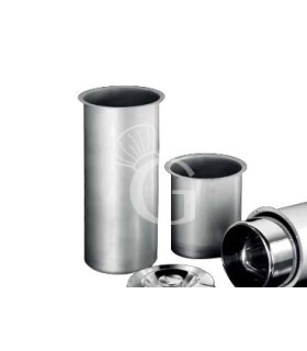 Pozzetto per carapina gelateria per banchi a pozzetto - diametro 207 mm e spessore 0,8 mm