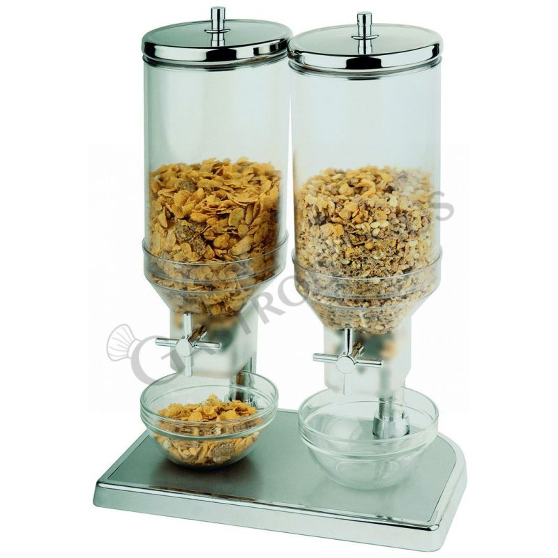 Dispenser cereali a mulino doppio - L 220 mm x P 350 mm x H 520 mm
