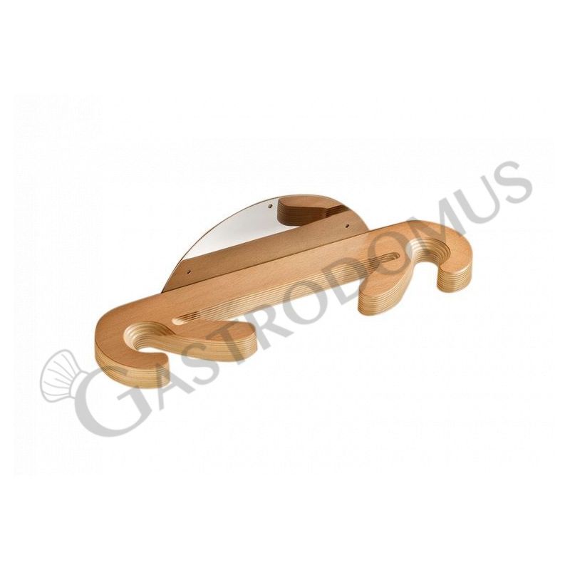 Supporto universale a parete in legno 3 posti L 480 mm x P 110 mm x H 120 mm Supporto universale a parete in legno 3 posti L 480 mm x P 110 mm x H 120 mm