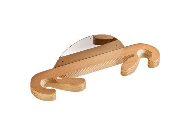 Supporto universale a parete in legno 3 posti L 480 mm x P 110 mm x H 120 mm