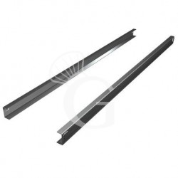 Coppia guide inox a U per tavolo 600