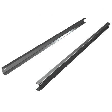 Coppia guide inox a U per tavolo 800