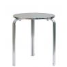 Tavolo rotondo 3 gambe in alluminio e acciaio ⌀ 60 cm