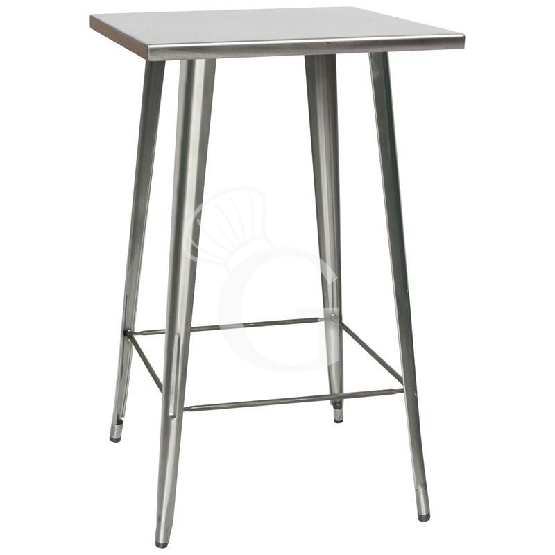 Tavolo da interno in metallo verniciato con vernice trasparente L 80 cm Tavolo da interno in metallo verniciato con vernice trasparente L 80 cm