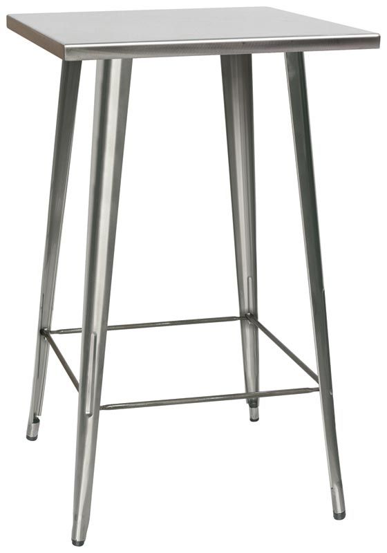 Tavolo da interno in metallo verniciato con vernice trasparente L 80 cm