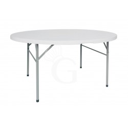 Tavolo da interno in metallo verniciato e piano polietilene ⌀ 80 cm