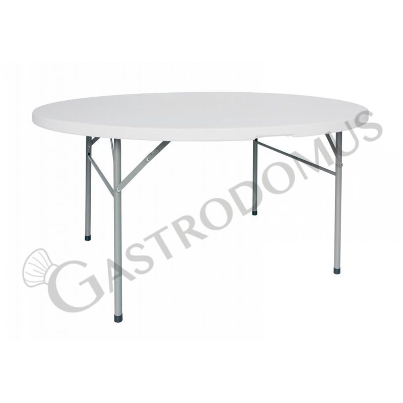 Tavolo da interno in metallo verniciato e piano polietilene ⌀ 80 cm
