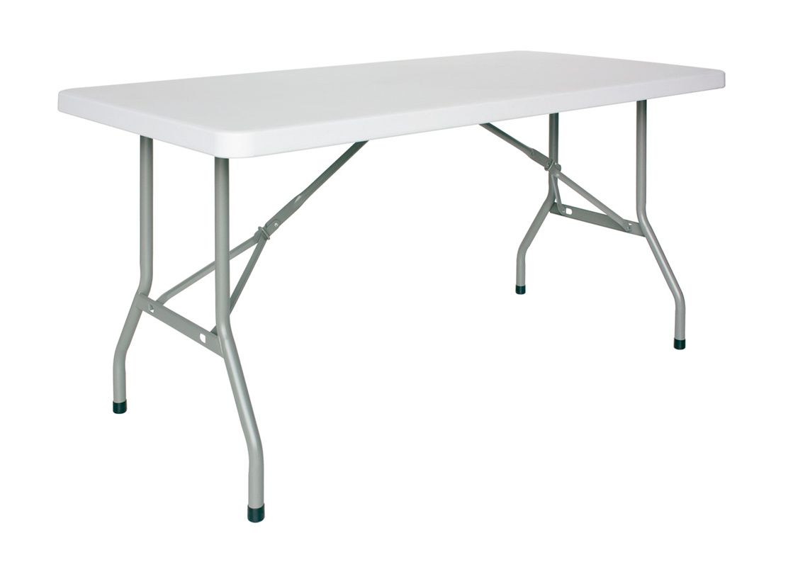Tavolo da interno pieghevole in metallo verniciato e piano polietilene ⌀ 183 cm