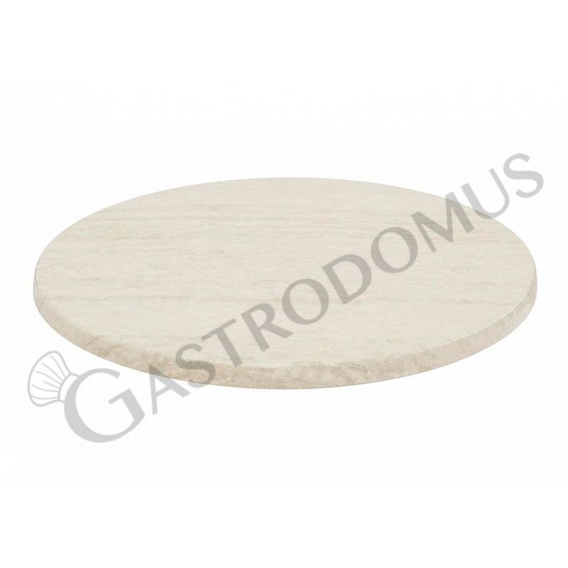 Piano travertino avorio rotondo per esterno - diametro 60 cm Piano travertino avorio rotondo per esterno - diametro 60 cm