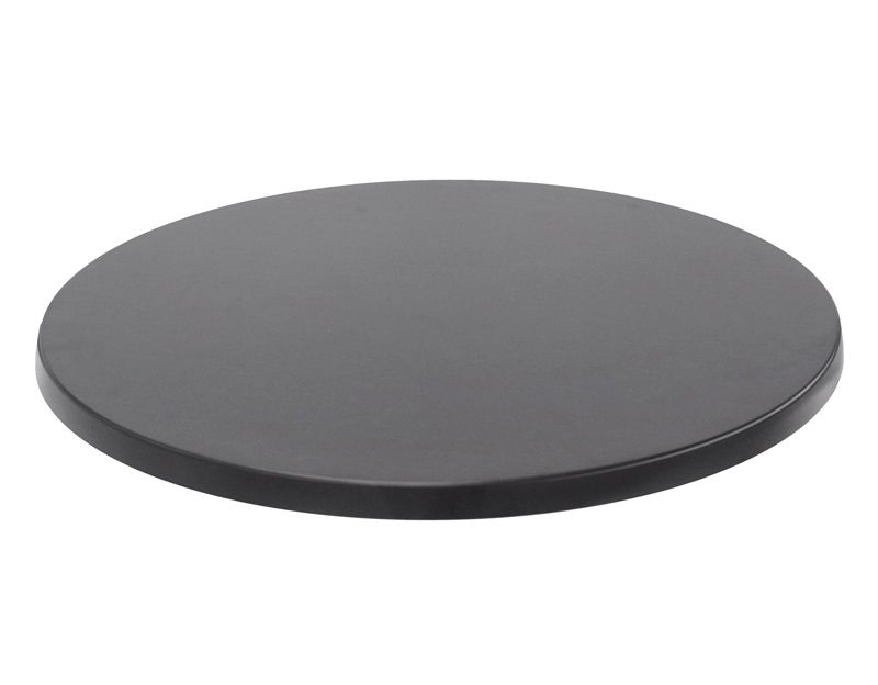 Piano nero rotondo per esterno - diametro 60 cm