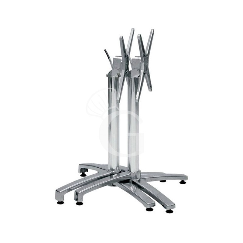 Zusammenklappares Tischuntergestell, Aluminium, H 720 mm