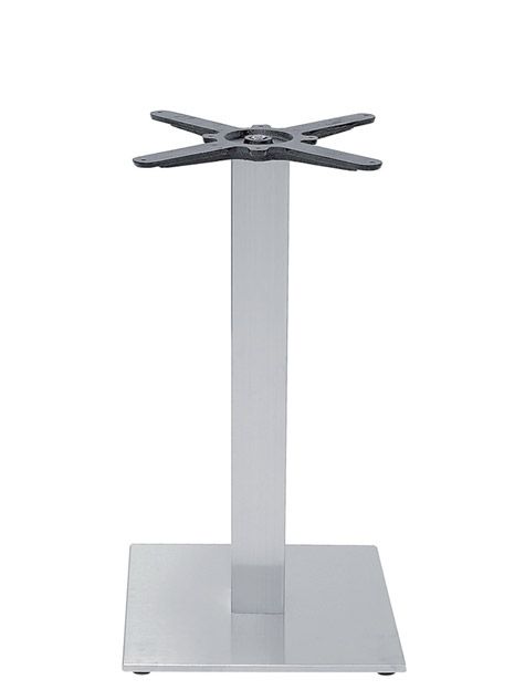 Base in acciaio satinato altezza 73 cm