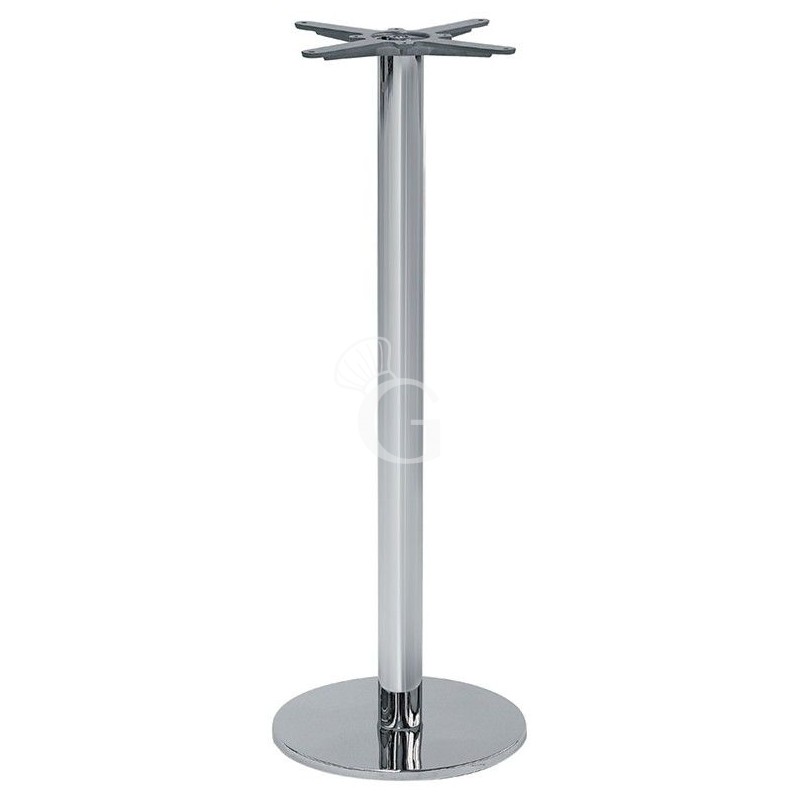Base in acciaio cromato altezza 108 cm Base in acciaio cromato altezza 108 cm