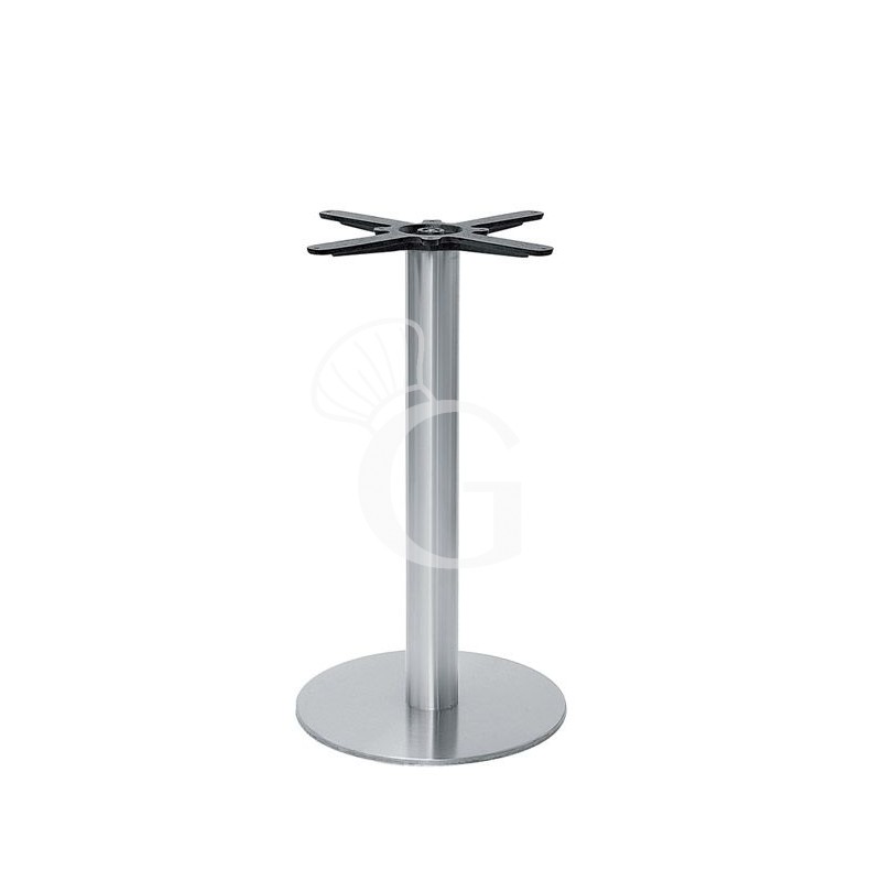 Base in acciaio inox satinato altezza 110 cm Base in acciaio inox satinato altezza 110 cm