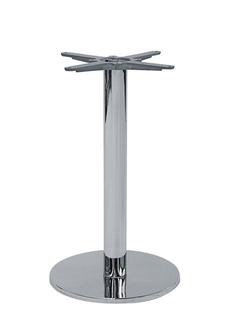 Base in acciaio cromato altezza 730 mm