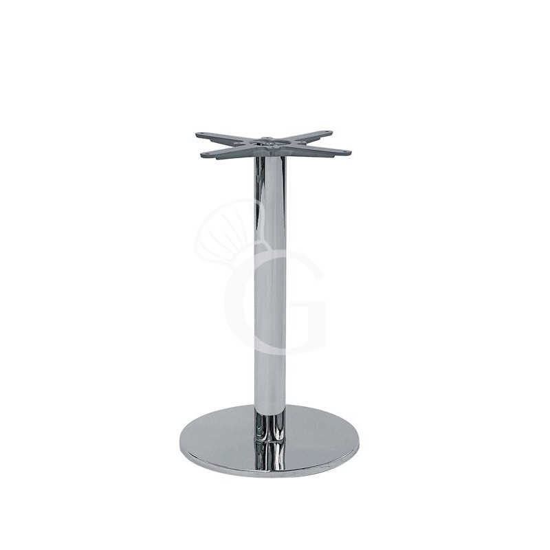 Base in acciaio cromato altezza 73 cm Base in acciaio cromato altezza 73 cm
