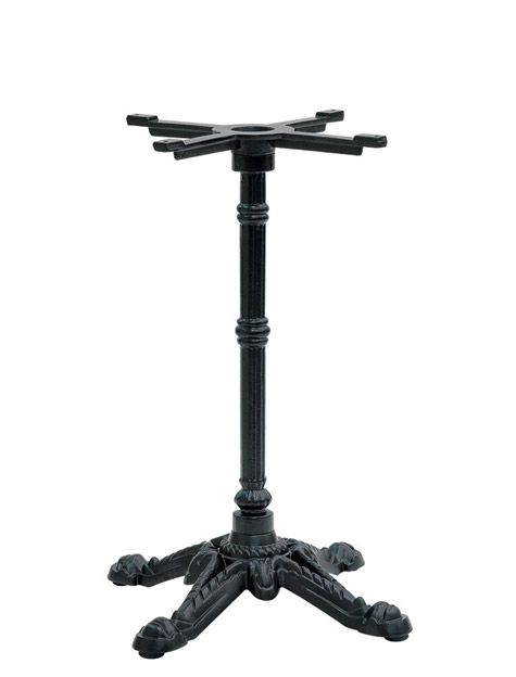 Base decorata in ghisa verniciata 4 gambe, altezza 710 mm