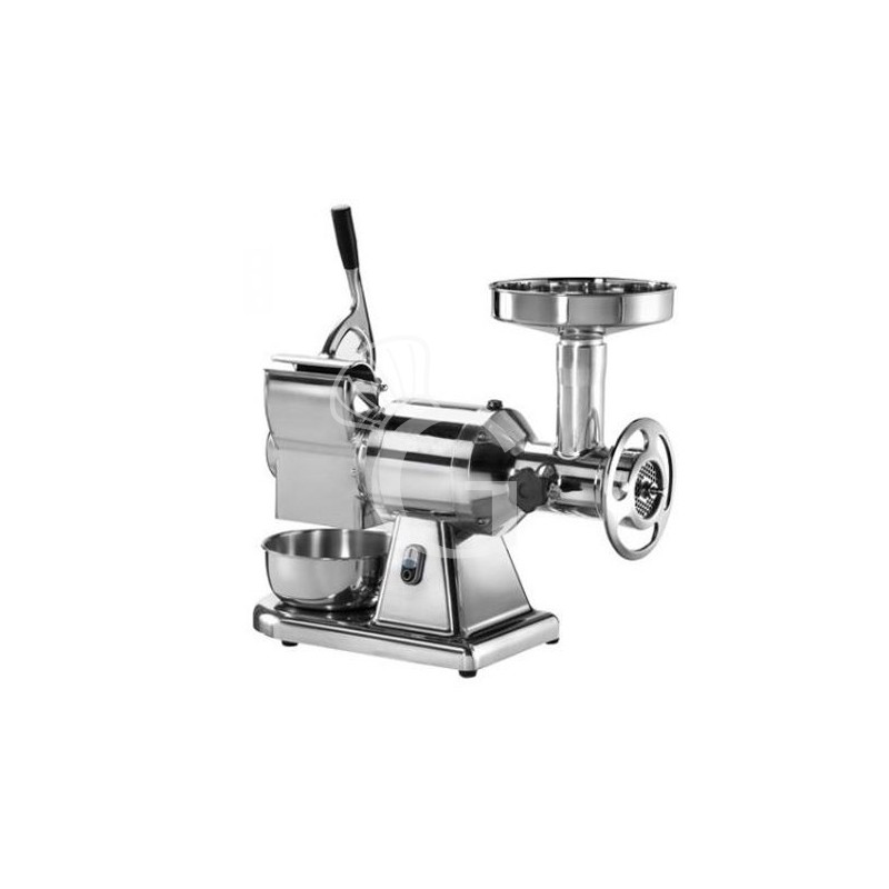 Tritacarne grattugia monofase - gruppo macinazione alluminio - produzione 150/250Kg/h - L 630 mm x P 305 mm x H 510/660 mm Tritacarne grattugia monofase - gruppo macinazione alluminio - produzione 150/250Kg/h - L 630 mm x P 305 mm x H 510/660 mm