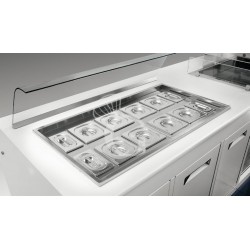 Copertura plexiglass con scorrevoli L1400