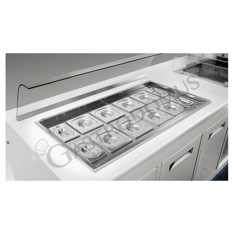 Copertura plexiglass con scorrevoli L1400 Copertura plexiglass con scorrevoli L1400