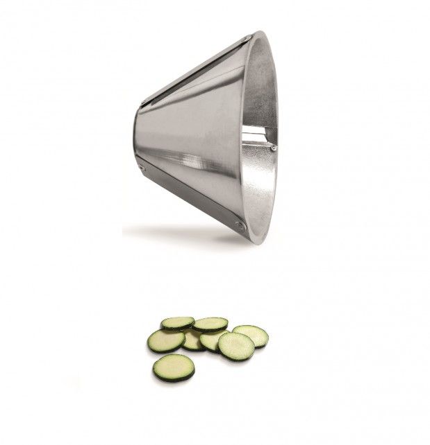Cono inox per tagliamozzarella con foro 2 mm