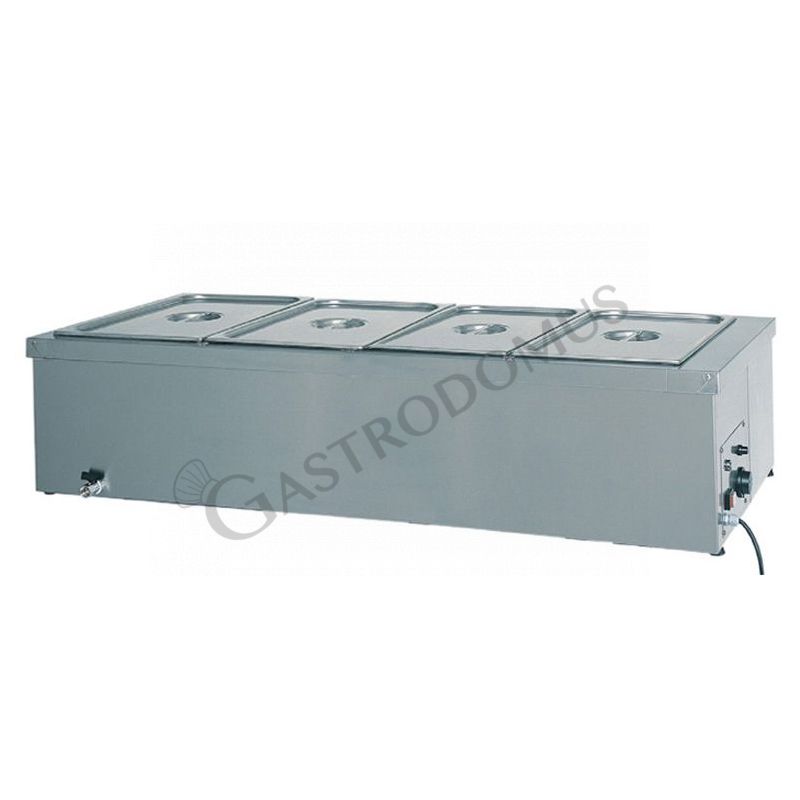 Bagnomaria 4 bacinelle GN 1/1 L 1440 mm x P 600 mm x H 320 mm 2000 W Bagnomaria 4 bacinelle GN 1/1 L 1440 mm x P 600 mm x H 320 mm 2000 W