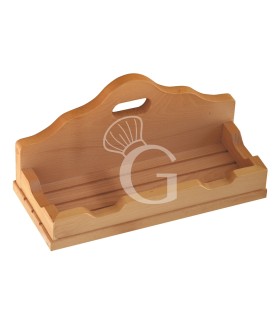 Poggia pale in legno L 400 mm x P 160 mm x H 190 mm