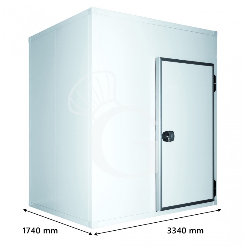 Cella frigorifera positiva con pavimento - L 3340 mm x P 1340 mm x H 2140 mm