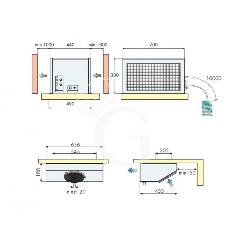 Motore remoto per cella frigorifera positiva - potenza 3890 W