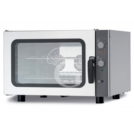 Forno elettrico meccanico a convezione per pasticceria - umidificatore - monofase - per 4 teglie 600x400 mm Forno elettrico meccanico a convezione per pasticceria - umidificatore - monofase - per 4 teglie 600x400 mm