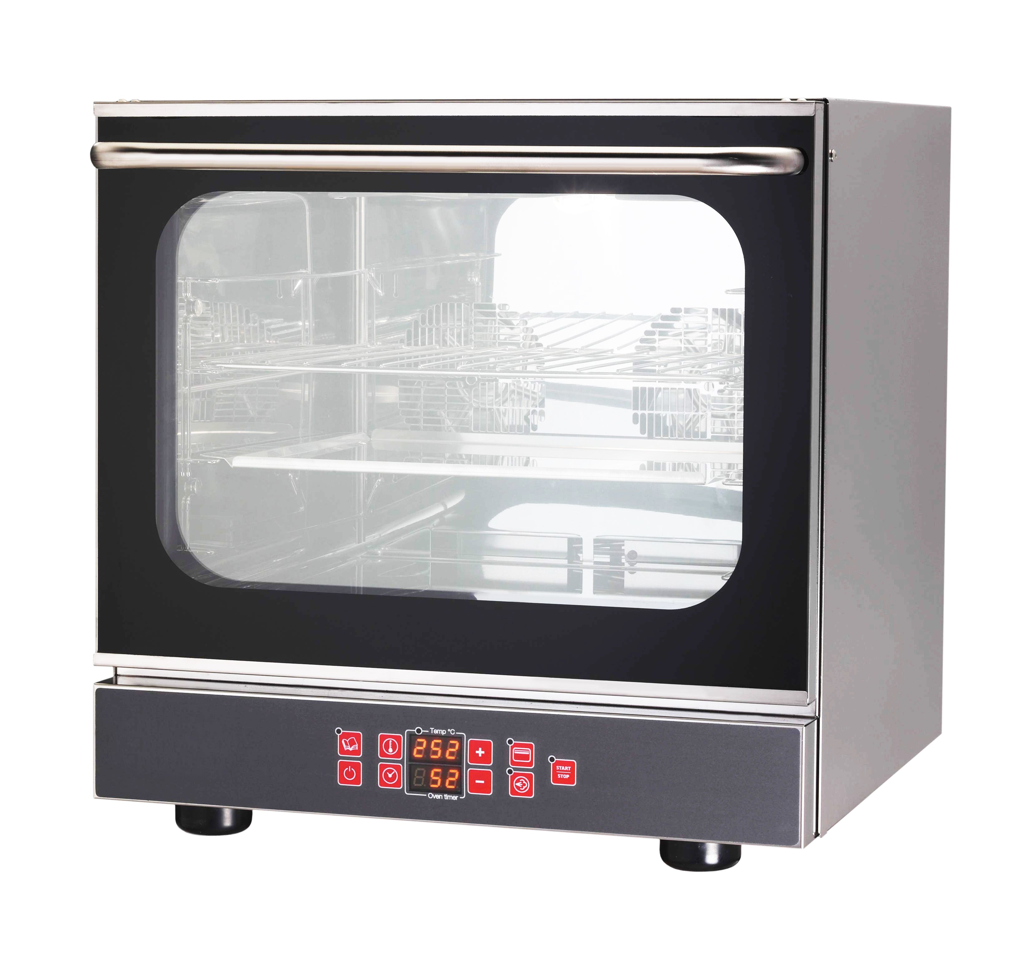 Forno elettrico digitale a convezione per gastronomia - grill - per 4 teglie GN 2/3 353x325 mm