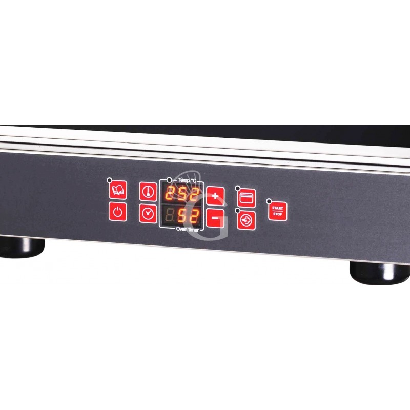 Forno elettrico digitale a convezione per gastronomia - grill - per 4 teglie GN 2/3 353x325 mm