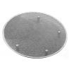Retina rotonda in inox con piedini in alluminio, diametro 450 mm
