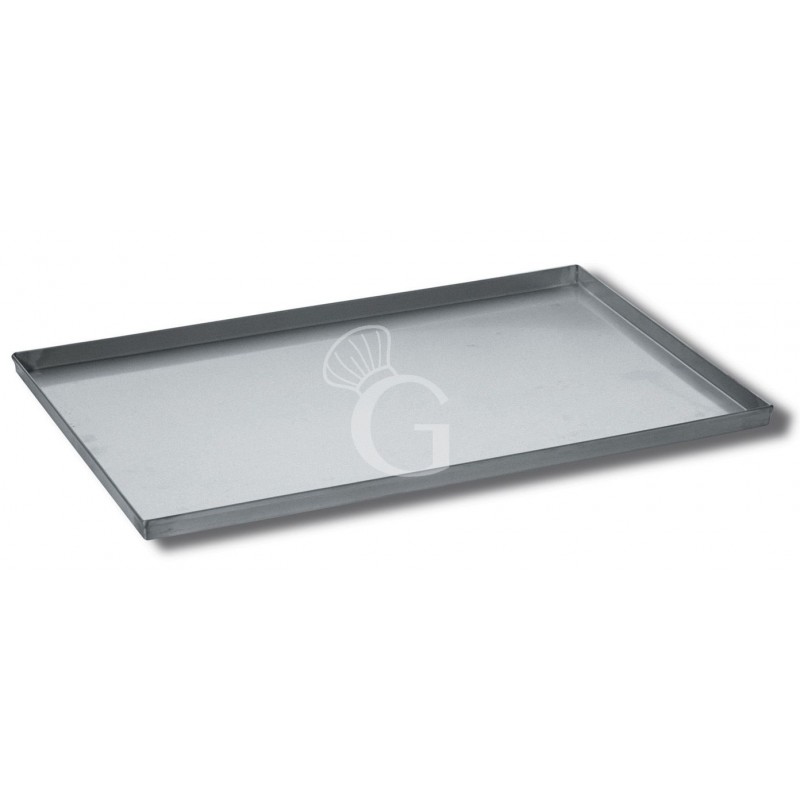 Teglia Rettangolare in lamiera alluminata L 360 mm x P 500 mm x H 20 mm