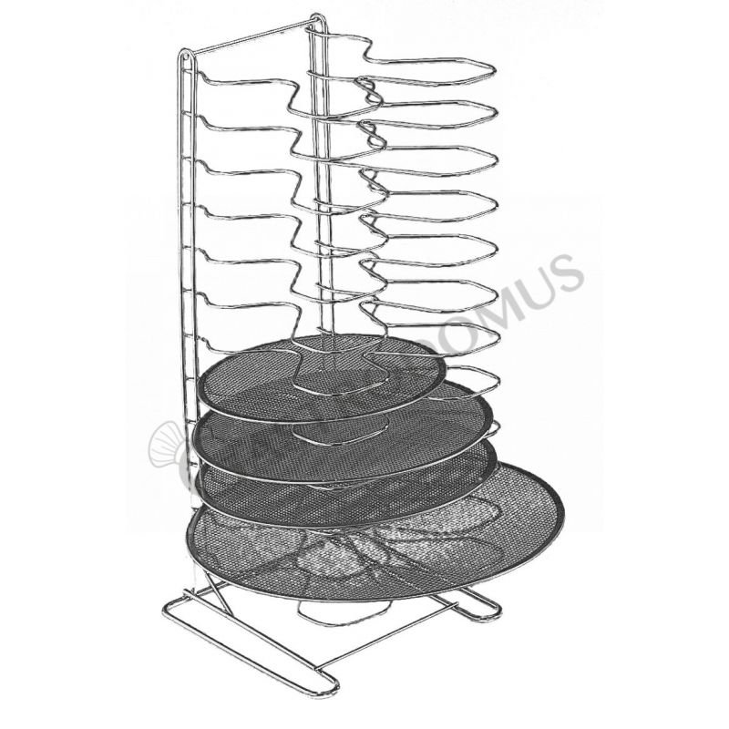 Supporto per retine verticale in acciaio inox, 12 posti e altezza 70 cm Supporto per retine verticale in acciaio inox, 12 posti e altezza 70 cm