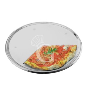 Piatto in alluminio con 4 piedini di diametro 33 cm