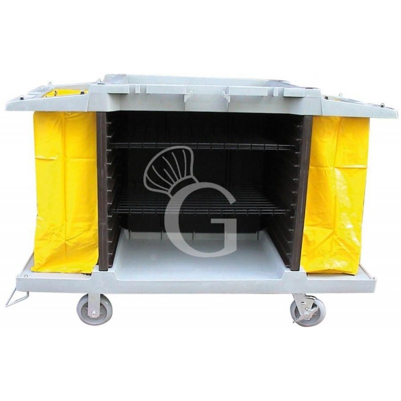 Carrello multiuso in plastica su ruote L 1500 mm x P 540 mm x H 990 mm Carrello multiuso in plastica su ruote L 1500 mm x P 540 mm x H 990 mm