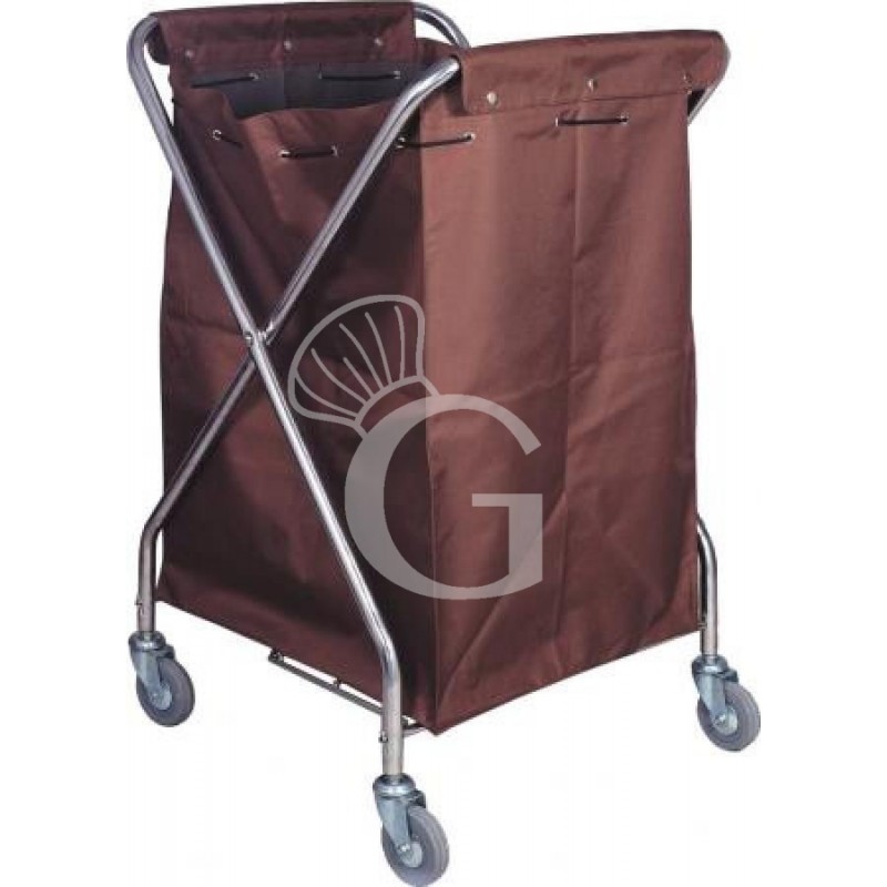 Cestone portabiancheria pieghevole su ruote - L 620 mm x P 640 mm x H 1000 mm Cestone portabiancheria pieghevole su ruote - L 620 mm x P 640 mm x H 1000 mm