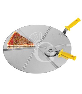 Cacciapizza in acciaio inox di diametro 36 cm - 6 porzioni