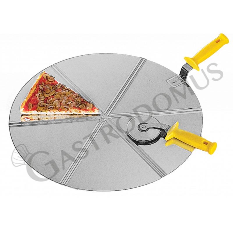 Cacciapizza in acciaio inox di diametro 36 cm - 6 porzioni